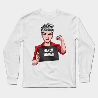 March Woman Long Sleeve T-Shirt